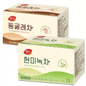 동서 현미녹차 25T + 둥굴레차 25T