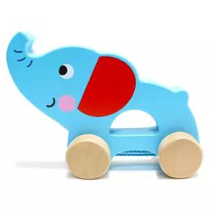 12개월 잡기편한 구르는 원목 코끼리 인기 지능발달 어린이날선물 생일선물 감각발달 손주선물