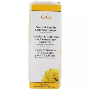 헤어 왁싱/제모용 GiGi 스트립 작은 천연 머슬린 100개의 에필레이션