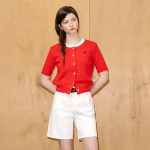 나이스클랍 SCALLOP SHORT SLEEVE CARDIGAN X265PWK405