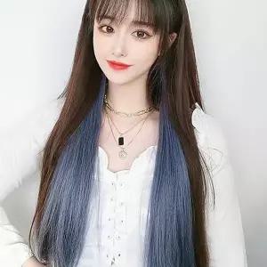 헤어피스 그라데이션 컬러 브릿지 헤어피스 5p 똑딱이 투톤가발-WF...