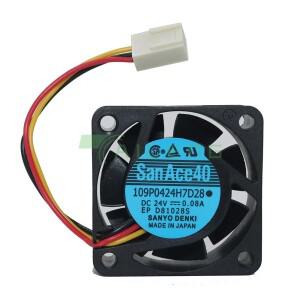 산요 109P0424H7D28 P/N: A90L-0001-0441/39 4015 냉각 팬 DC24V 0.08A 서버