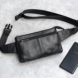 340 블루마운트 천연소가죽 남성 캐주얼 허리색 힙색-WFOIL71