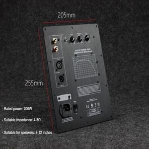 110/220V HIFI 모노 200W 헤비 서브우퍼 디지털 액티브 파워 앰프 보드 순수 베이스 전문 홈 오디오 시스템