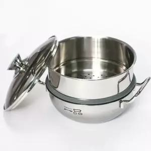 찜냄비 키친아트 찜솥 IH 스텐 찜통 찜기 2단 20cm