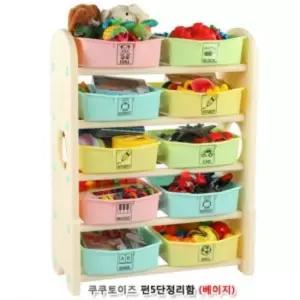 스프링기린 펀5단정리함 쿠쿠토이즈 베이지 유아용품