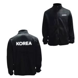 플리스 블랙 겨울집업 기모 반사 후리스 집업 KOREA