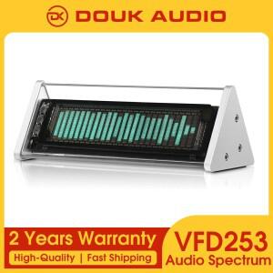 Douk Audio VFD 오디오 스펙트럼 분석기, 블루투스 5.0 리시버, 3.5mm AUX 선택기, 홈 데스크 시계, 리모컨