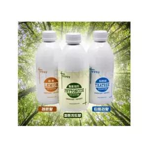 청정세상 연무 분무 겸용 탈취 490ML 천연 레몬오일
