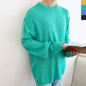 [리빌모아]남자 빅사이즈 오버핏 데일리 라운드 니트 DMES-KNA-STS12738328