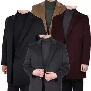 [리빌모아]겨울 남성 고급 롱코트 국산 울 정장코트