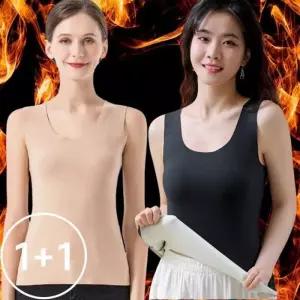 [로즈엘리][1 1] 심리스 발열 웜 기모나시 양면기모 겨울런닝 내의 2컬러