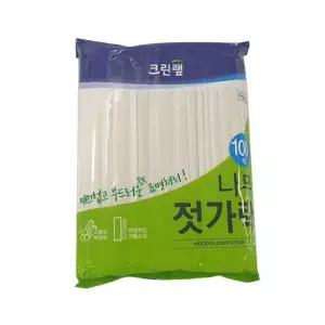 크린랩 나무젓가락 100개 일회용젓가락 위생젓기락 업소용젓가락