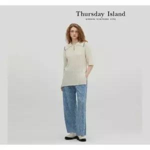 [써스데이아일랜드][Thursday Island] 씨네마 롱 하프슬리브 풀오버(T234MSW231W)