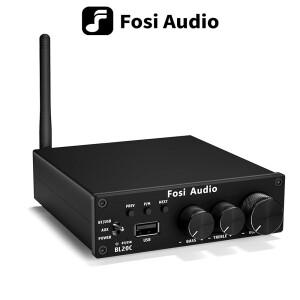 Fosi Audio BL20C Bluetooth 5.0 2.1 HiFi 오디오 수신기 증폭기 미니 클래스 D 앰프 U 디스크 플레이어 16