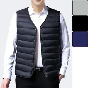 [리빌모아]남자 캐주얼 데일리 베이직 초경량 패딩 조끼 DHT-VEP-SN2209597