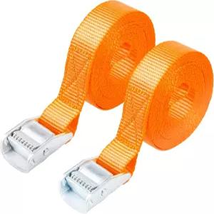 카트맨 1인치 x 12인치 래싱 스트랩 카고 타이다운 최대 600파운드 오렌지 2개