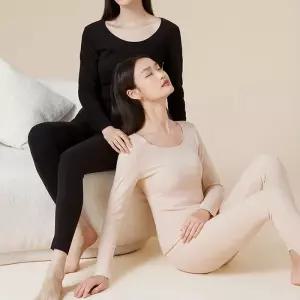 [로즈엘리]여성 노라인 티안나는 기모내의 겨울내복 상하세트 2컬러