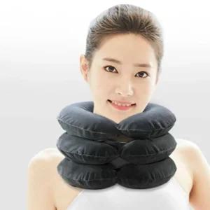 목견인기 공기주입 바른자세 목지지대