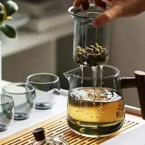 내열유리 차포트 500ml 로즈마리 거름망 차팟 투명