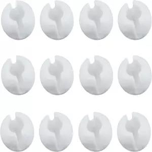 롤러 쉐이드용 ZZLZX 12PCS 비드 체인 크림프 스톱 클리어 블라인드 액세서리 화이트