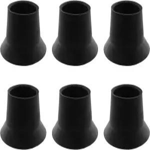 JCBIZ 6PCS 트램펄린 다리 고무 캡 교체 미니 팁 흔들림 방지 점프 침대 파이프 커버 ID 32mm/1.26인치