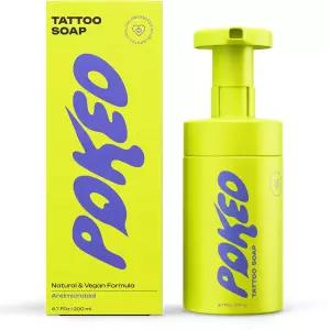 진정 식물성 및 천연 피부 정화제가 함유된 Poked Tattoo Aftercare 비누 (6.7 Fl Oz)