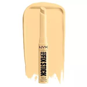 NYX 프로페셔널 메이크업 프로 픽스 스틱 교정 컨실러 빌드 가능한 미디엄 커버 - 옐로우