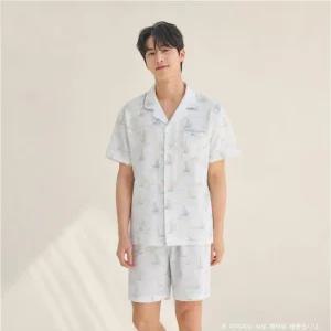 귀여운 폴리 주름지 요트나염 남성 잠옷세트 MP8903B