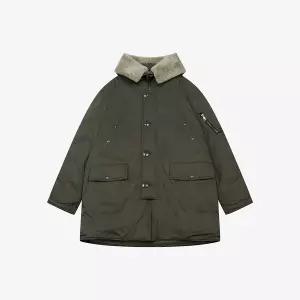 양털 트리밍 다운 야상점퍼 FLDJX6358