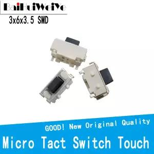 100 개/몫 마이크로 택트 스위치 터치 3x6x3.5 3x6x3.5 SMD MP3 MP4 태블릿 PC 버튼 블루투스 헤드셋 원격