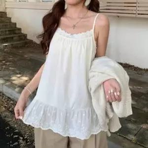 [하프클럽/]페미닌 여성 프릴 레이스 나시 파자마