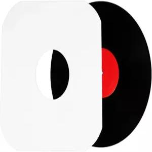 COOSDE 2인치 레코드 케이스 LP 내부 가방 보호 반원형 슬리브 재킷 종이 정전기 방지 개봉형 20매