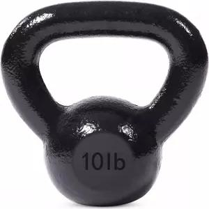 JFIT 주철 케틀벨 ？ 단일 무게 평평한 바닥 광택 처리된 손잡이 남성 및 여성 크로스핏 유산소 근력 운동