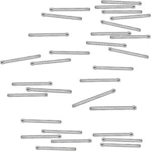 TICFROG 30pcs 시계 밴드 조정 부품 0mm 분할 핀 직경 스테인리스 스틸 링크 코터 스트랩 바 수리용
