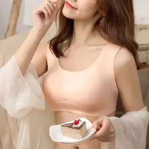 [하프클럽/]여자 심리스 브라탑 노와이어 스포츠 이너브라