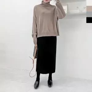 [하프클럽/]터틀넥 니트 긴팔 티 폴라티 맨투맨 반팔 목티 신상