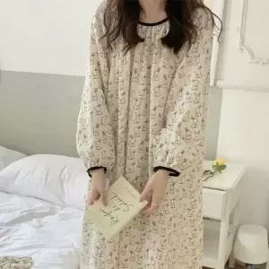 [하프클럽/]로맨틱 여성 레이스 빅사이즈 긴팔 파자마