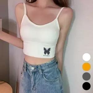 [하프클럽/]크롭 민소매 꾸안꾸 파자마