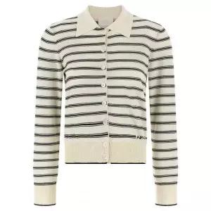 APC  26SS Striped polo cardigan COHLP F22320 TAT 스트라이프 폴로 가디건