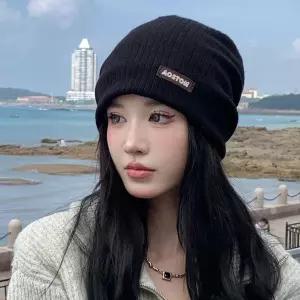 그레이 CNS 패션 니트버킷햇 비니 여성 겨울모자 외출모자 니트모자 여성모자