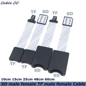 CF카드리더기 10CM 60CM TF 차량용 전화 GPS 케이블 남성 여성 TV 어댑터 판독기 카드 SD 카메라