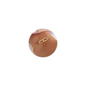 트렌디한 woman 골드 선물 조절 졸업 체인 주얼리 도금 방수 팔찌 무두색 14K 가능 실버