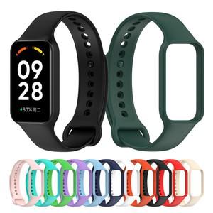 샤오미호환 스마트 밴드 8용 실리콘 손목 스트랩 Redmi Band 2용 액티브 팔찌 시계