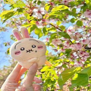 화난 우사기 키링 부풀어 오른 얼굴 인형 치이카와 가방 펜던트 먼작귀
