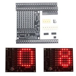 64 LED SMD 도트 매트릭스 광고 화면 용접 연습 키트 0-9 디지털 디스플레이 재미 DIY 전자 납땜