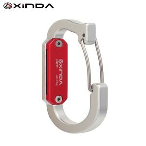 Xinda 암벽 등반 장비 Quickdraw Carabiner 하네스 액세서리 고속 걸이도구 랙 고도 작업 구조