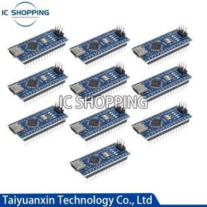 Arduino호환용 나노 V3.0 마이크로 컨트롤러 보드 10 개  CH340 USB 드라이버 16Mhz ATmega328P 포함