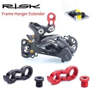 RISK 11g 자전거 프레임 리어 디레일러 익스텐더 (32-52T 카세트 기어 링크 행어 연장 MTB 로드 바이크 테