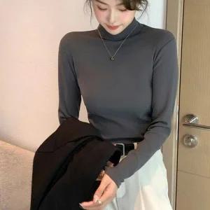 27316888-부드러운 이너 반목폴라 피치기모 하프넥 니트